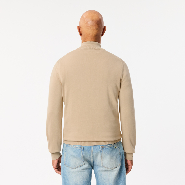 Lacoste kişilər üçün orqanik pambıq zip sviter