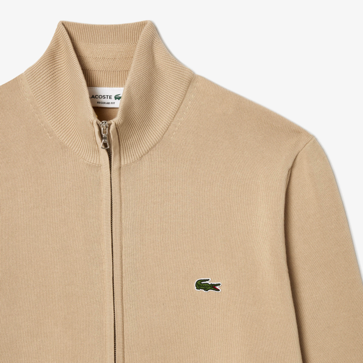 Lacoste kişilər üçün orqanik pambıq zip sviter