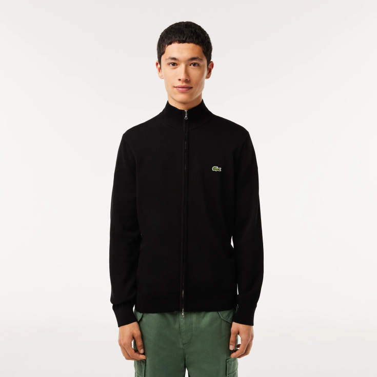 Lacoste kişilər üçün orqanik pambıq zip sviter