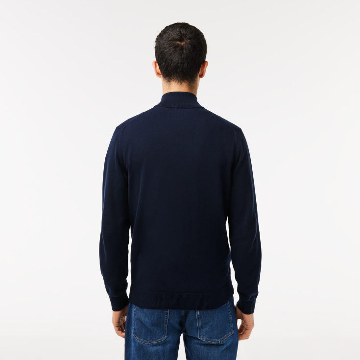Lacoste kişilər üçün orqanik pambıq zip sviter