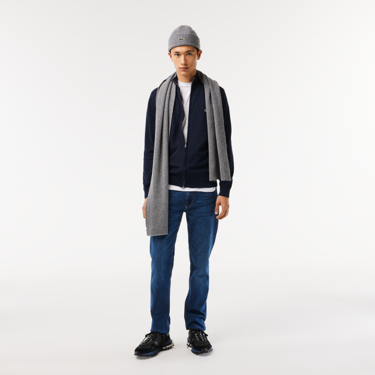Lacoste kişilər üçün orqanik pambıq zip sviter