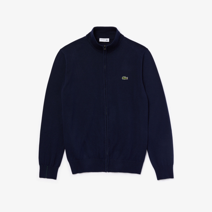 Lacoste kişilər üçün orqanik pambıq zip sviter