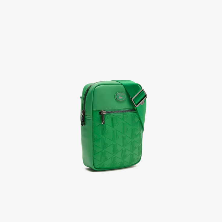 Monoqram printli Lacoste kişi əl çantası