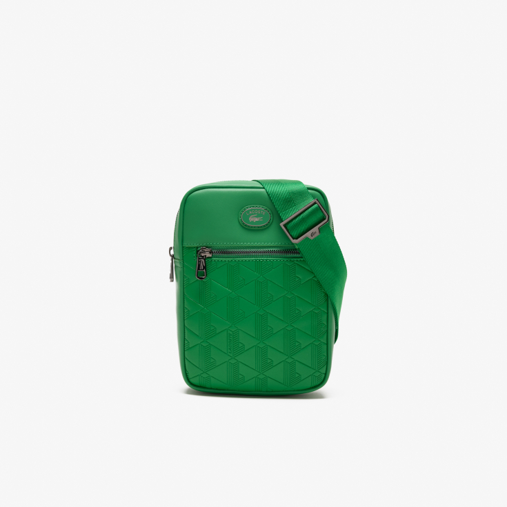 Monoqram printli Lacoste kişi əl çantası