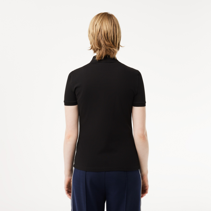 Lacoste Slim Fit elastik pambıq qadın polosu
