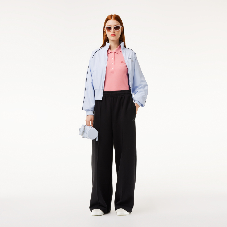 Lacoste Slim Fit elastik pambıq qadın polosu