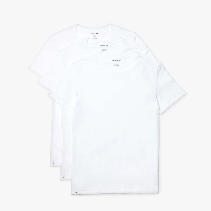 Kişilər üçün Lacoste Crew Neck ev köynəkləri dəsti (3 ədəd)