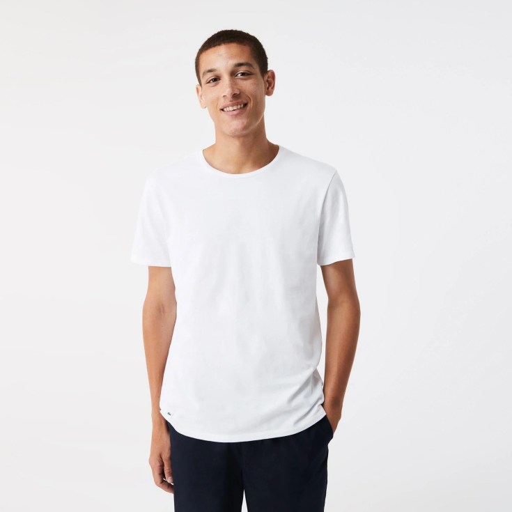 Kişilər üçün Lacoste Crew Neck ev köynəkləri dəsti (3 ədəd)