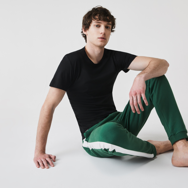 Kişilər üçün Lacoste Crew Neck ev köynəkləri dəsti (3 ədəd)