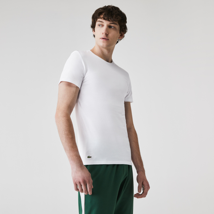 Kişilər üçün Lacoste Crew Neck ev köynəkləri dəsti (3 ədəd)