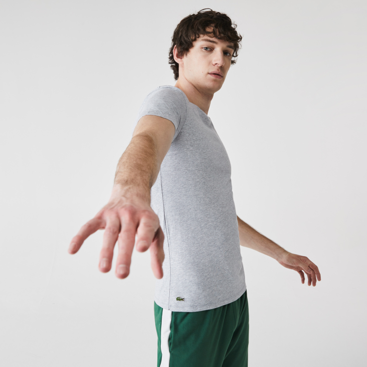 Kişilər üçün Lacoste Crew Neck ev köynəkləri dəsti (3 ədəd)